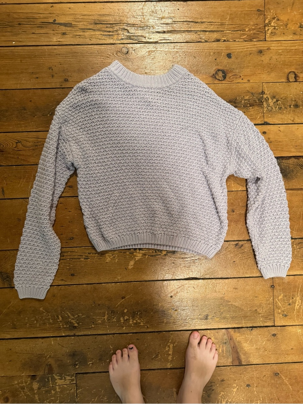 Universal Thread Light Lavender Knit Crewneck Sweater